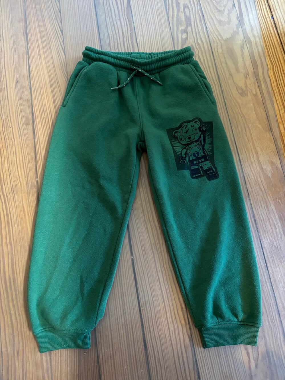 Boys Lego Fortnite sweatpants XS 4/5 Green